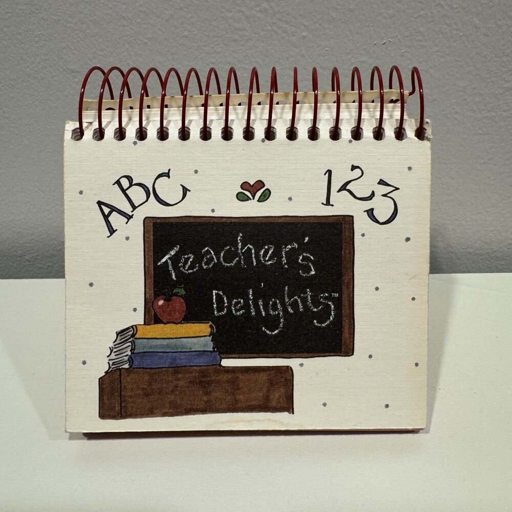Vintage Teacher Daily Inspirational Flip Calendar Affirmations 1992 Spiral
